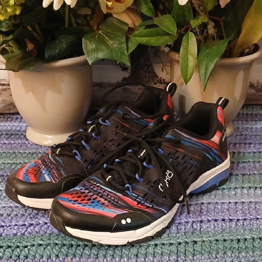 Ryka Black and Blue Athletic Shoes